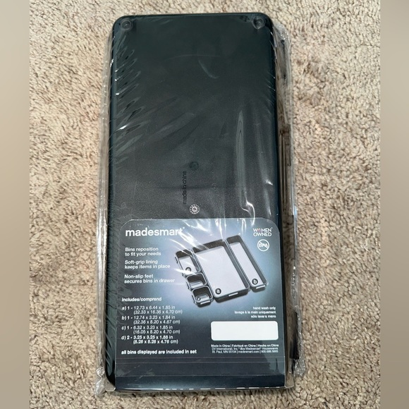 Madesmart INTERLOCKING 5 BIN PACK (NEW) - Picture 2 of 3